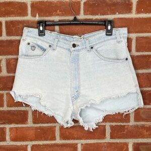 Levi’s silver medal jeans distressed denim shorts